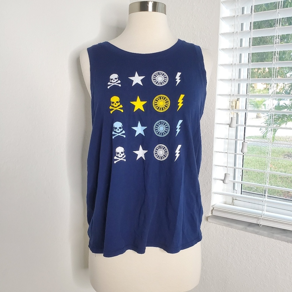 SOULCYCLE Racerback Blue Tank Top S. - Picture 2 of 6